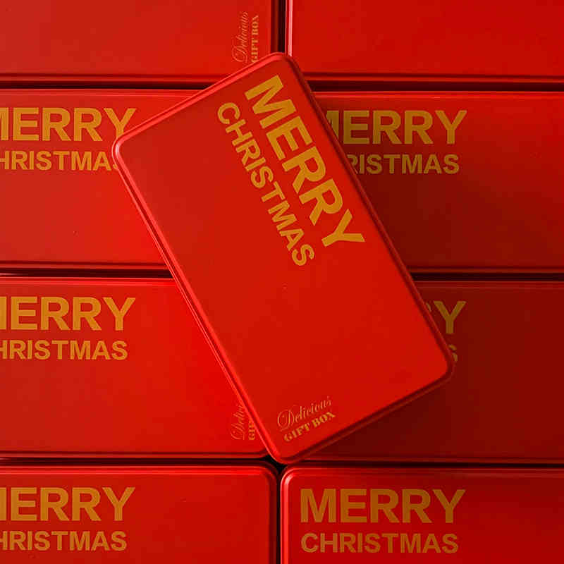 Merry Red Box Gold Word