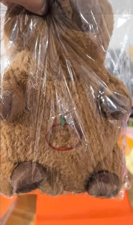 Breathing Bear Otter Plush Toy Luminous Audio Child Comfort Sleeping Doll