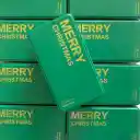 Merry Green Box Gold Word