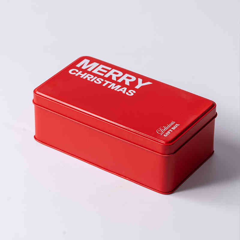 Merry Red Box White Words