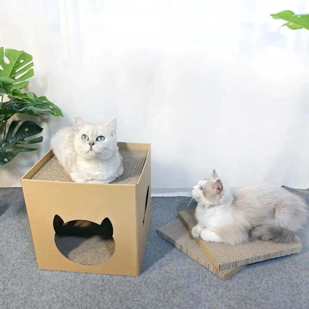 Cat Scratch Board Vertical Corrugated Paper Nest Wear-resistant No