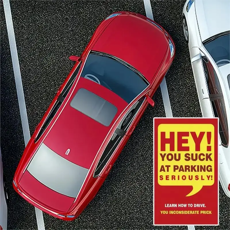 Parking Violation Card You Park Like An Idiot Card Funny Parking Violation Card