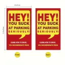 Parking Violation Card You Park Like An Idiot Card Funny Parking Violation Card view 4