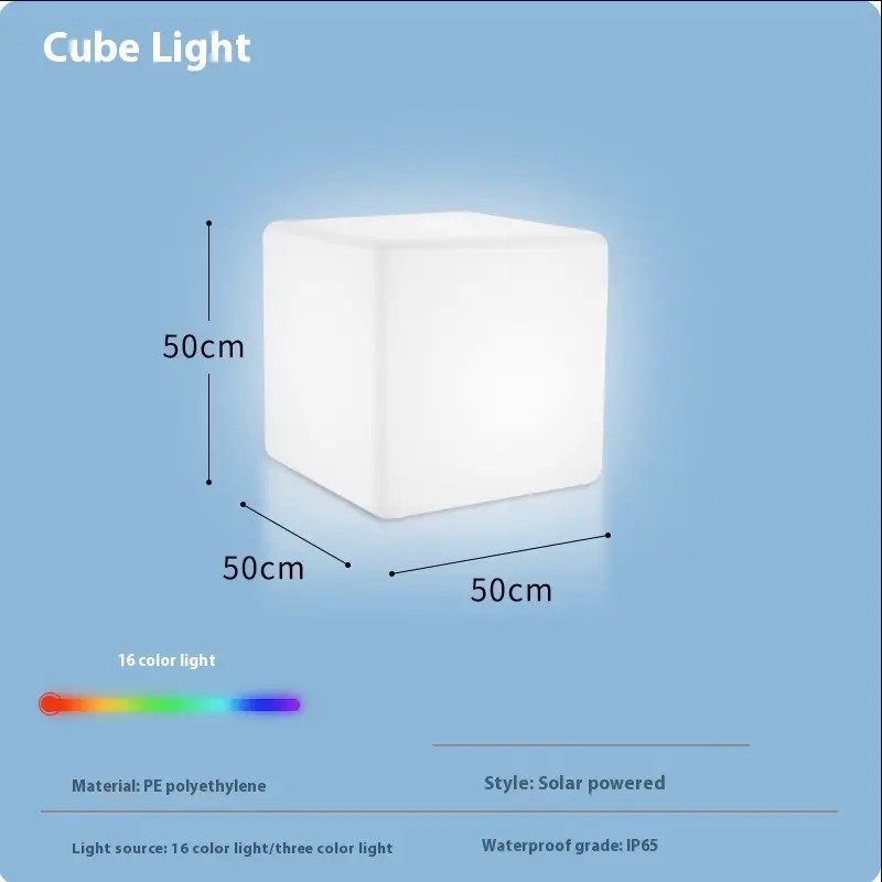 Led Stool Square Cube Light Waterproof