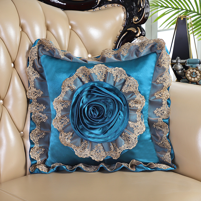 Title 5, Home Fashion Lace Square Pillow Cover