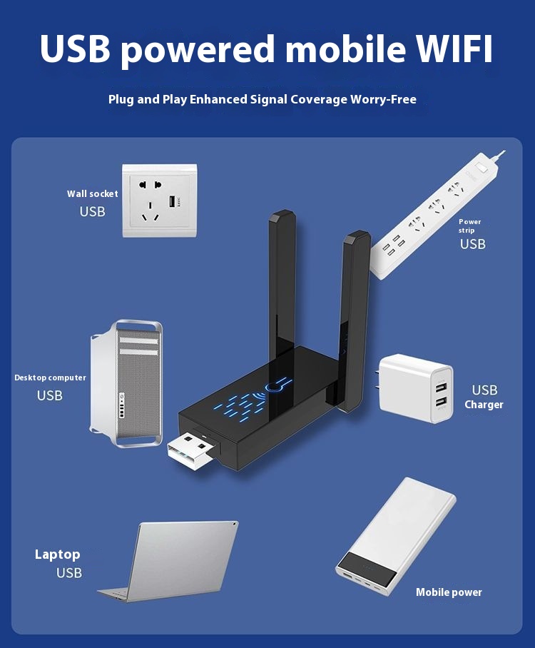 Title 2, WiFi Signaalversterker Draadloze Extender Netwe...