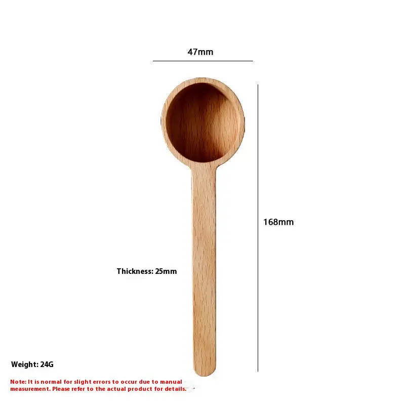 Walnut Coffee Spoon G Count Meter Measuring Spoon Solid Wood Household Vintage Spoon