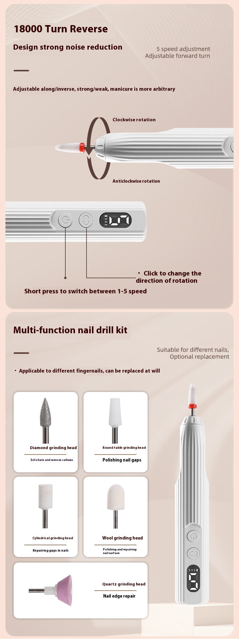 Title 9, Neuer Elektrischer Tragbarer Nagelpolierer für ...