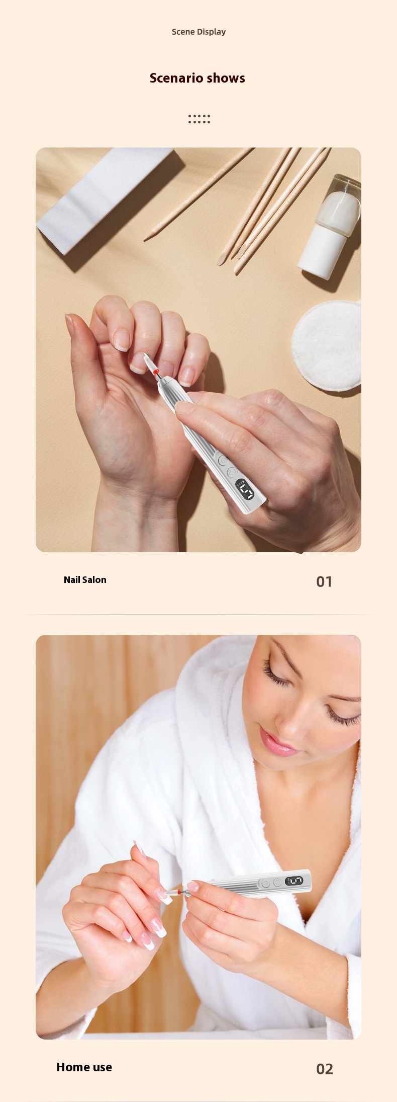 Title 6, New Electric Portable Nail Polishing Machine