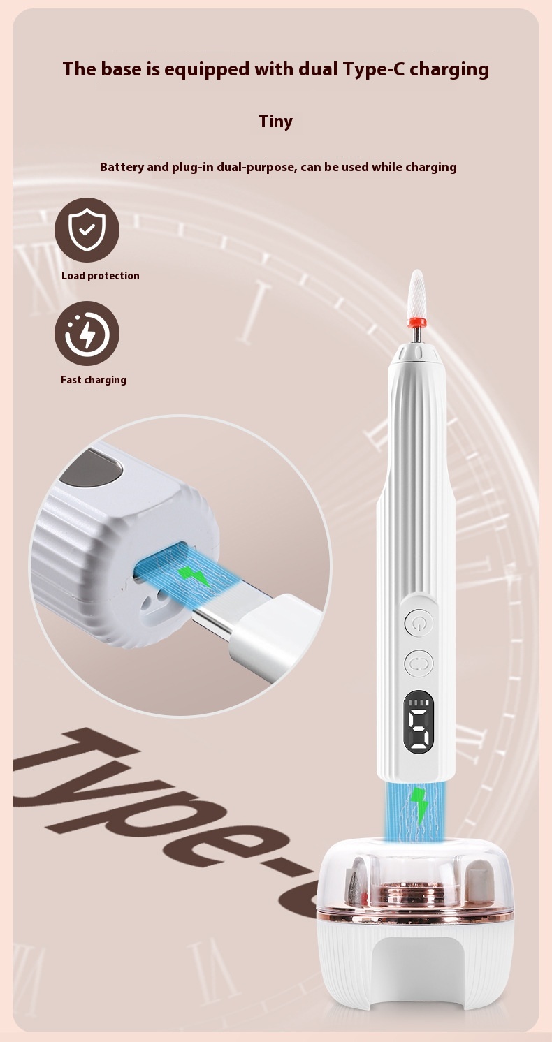 Title 1, New Electric Portable Nail Polishing Machine