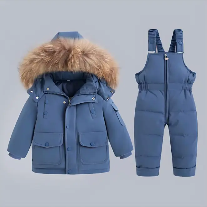 Boys' Suit Two-piece Suit Girls' Overalls Jumpsuit