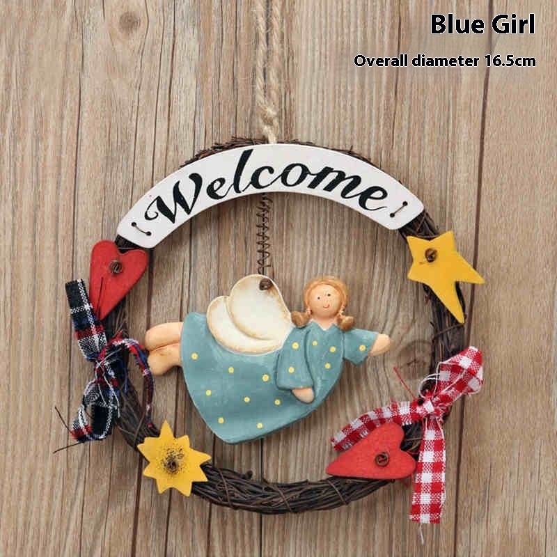 Blue Girl Welcome