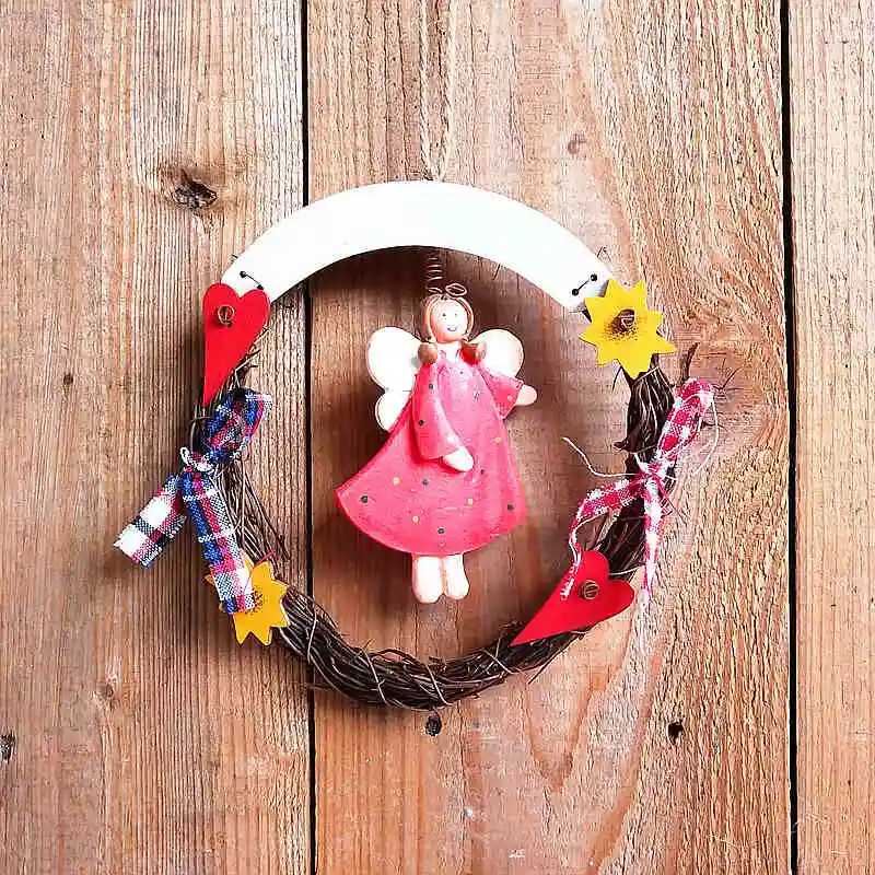 Room Welcome Board Wooden Decorative Doorplate Creative Garland Wall Hanging