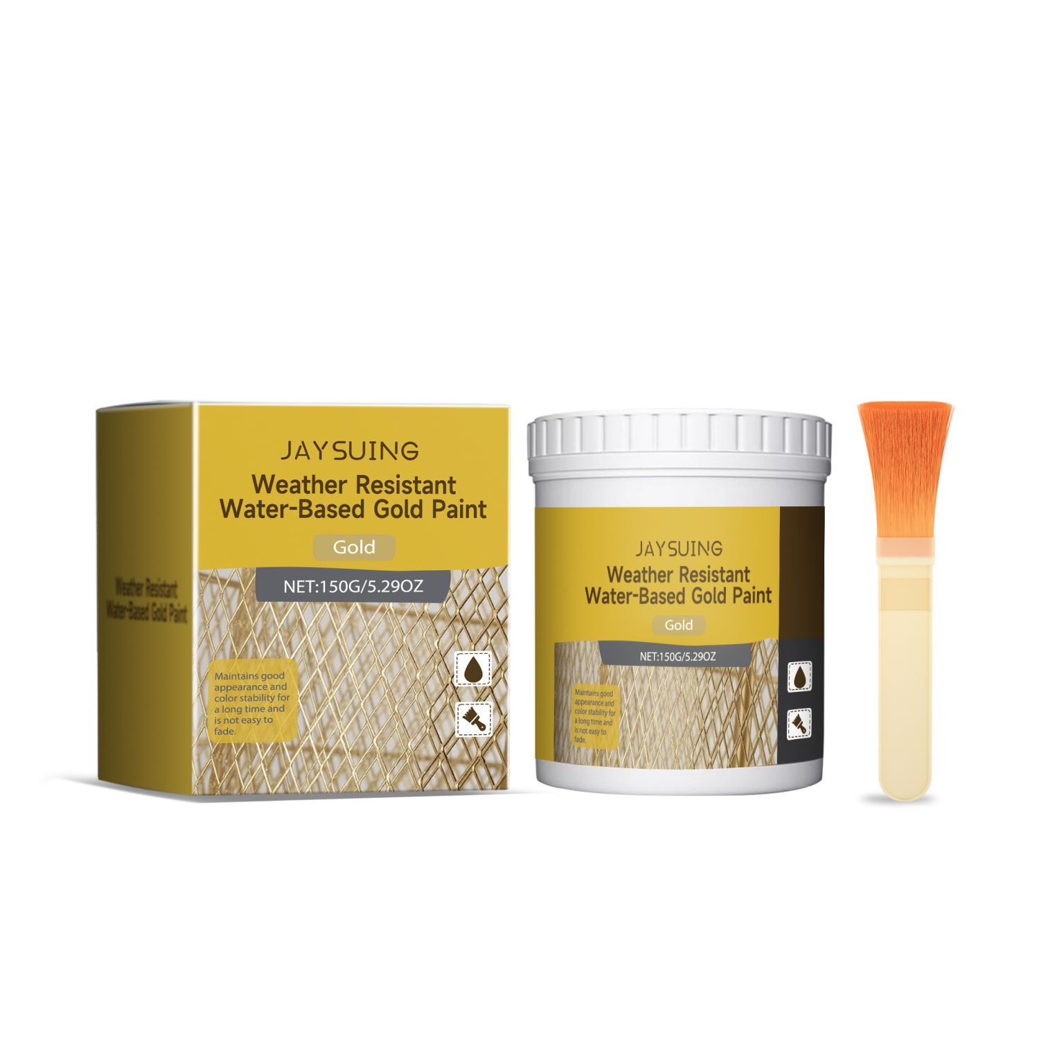 Title 1, Weather Resistant Water-Based Gold Paint