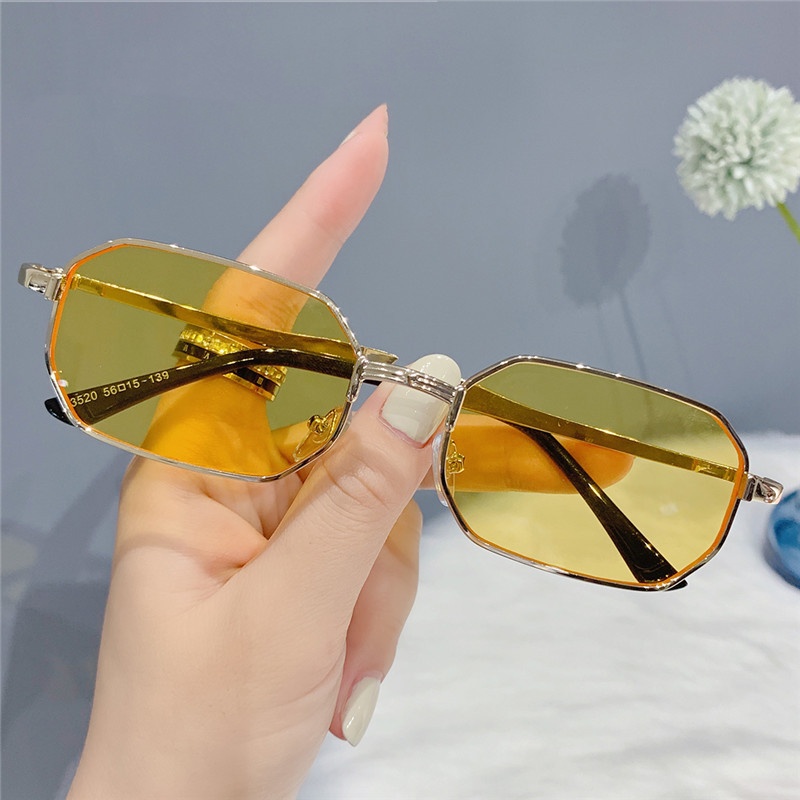 Title 2, Personality Polygon Metal Sun Glasses