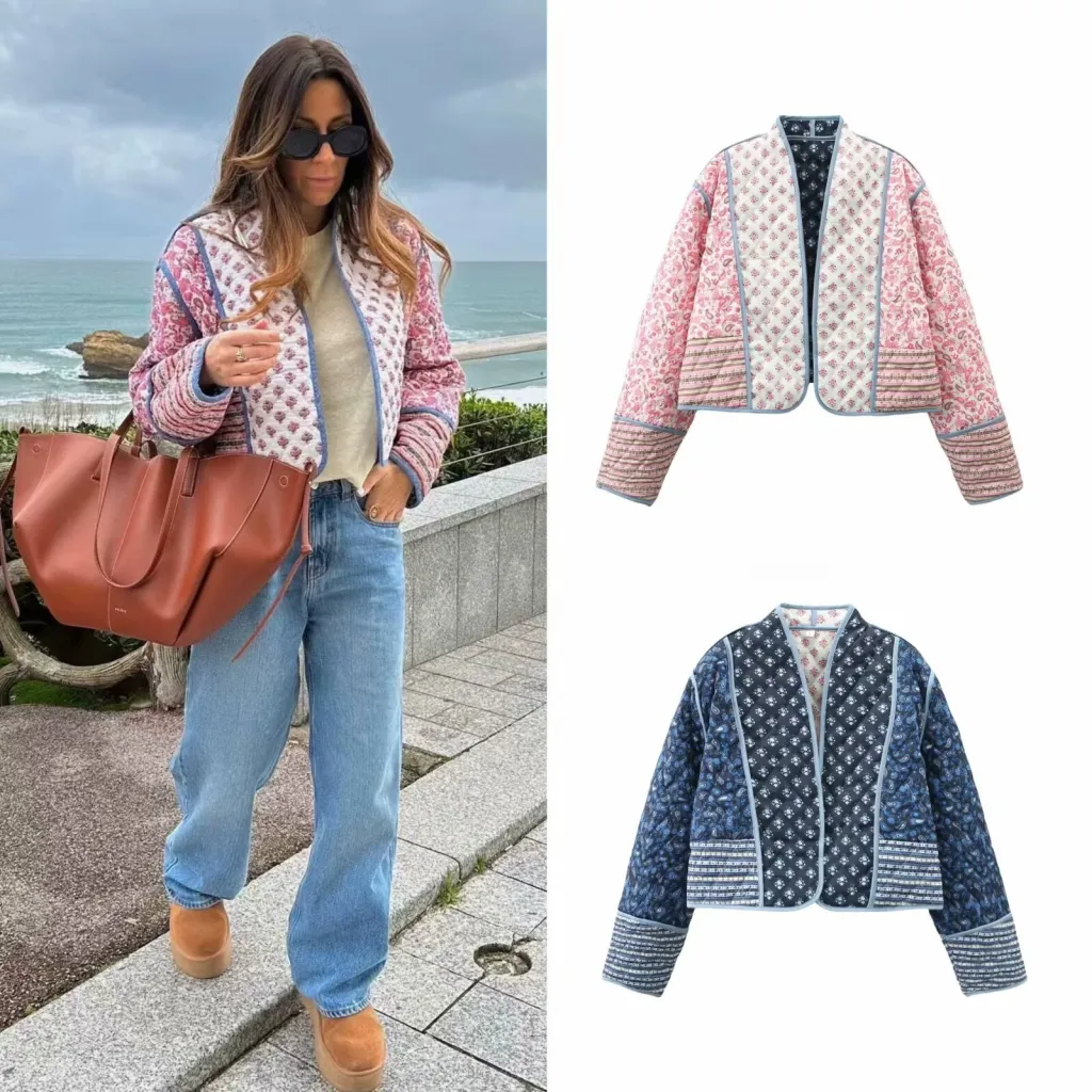 European And American Style Double-sided Quilted Jacket - Wear On Both Sides