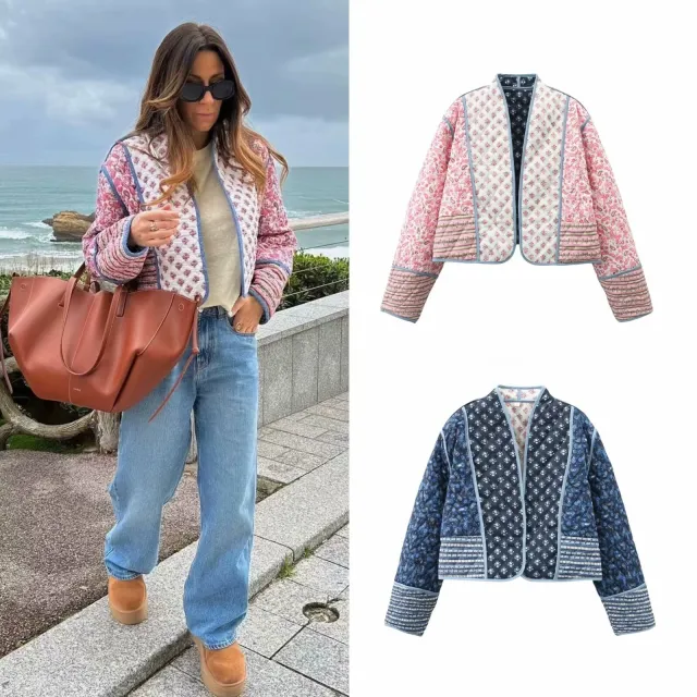 European And American Style Double sided Quilted Jacket Wear On Both Sides - Shop at LoveMi