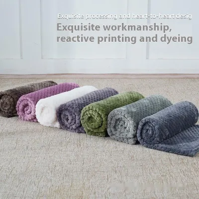 Summer Coral Fleece Blanket For Dogs Sleeping Pets