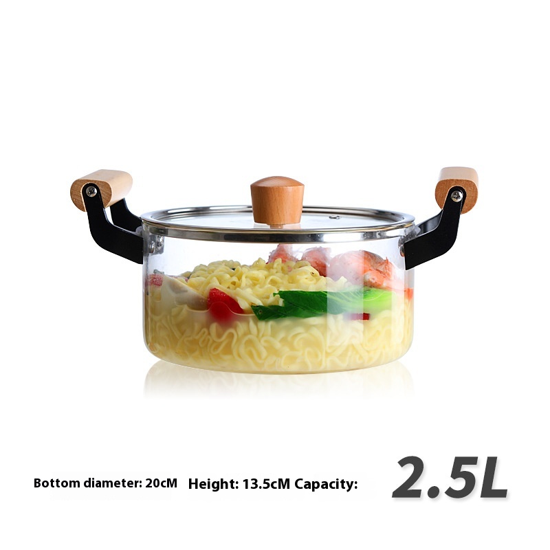 Title 8, Borosilicate Visions Cookware Pot Binaural Glas...