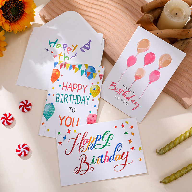 Title 4, Birthday Greeting Card Creative Simple Blessing