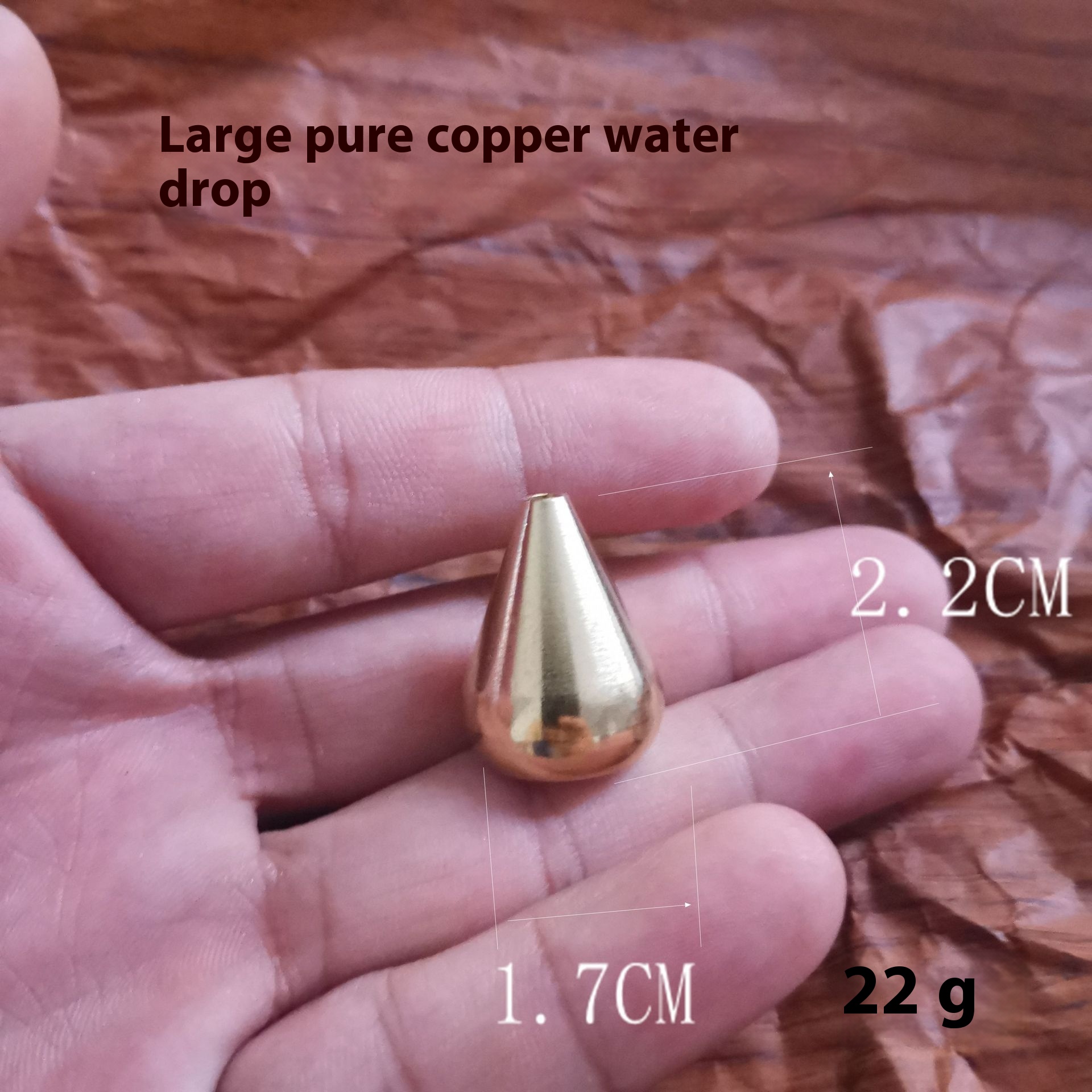 Large Copper Water Drop