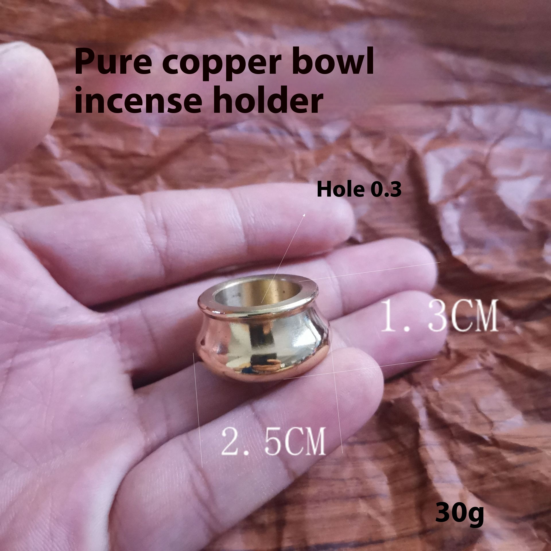 Copper Bowl Incense Holder