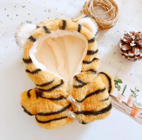 Robot Exclusive Clothing Accessories Loona Robot Dog - Brown Tiger Horn Buckle 20Cm