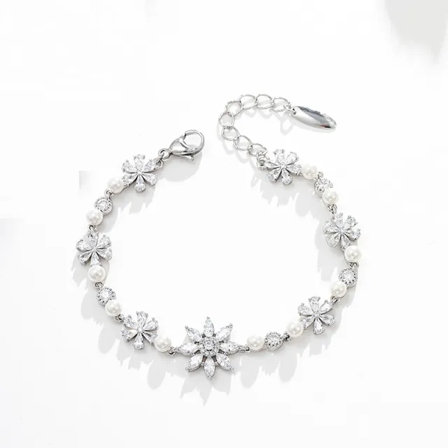 Huayang Colorful Series Sweet And Exquisite Girls' Bracelet Fashion Design Sense White Plated - Shop at LoveMi