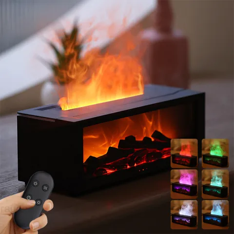 New Flame Aromatherapy Machine Colorful Essential Oil Diffuser Home