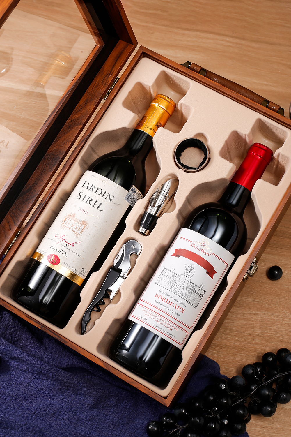 Title 10, Wooden Box Red Wine Package Box