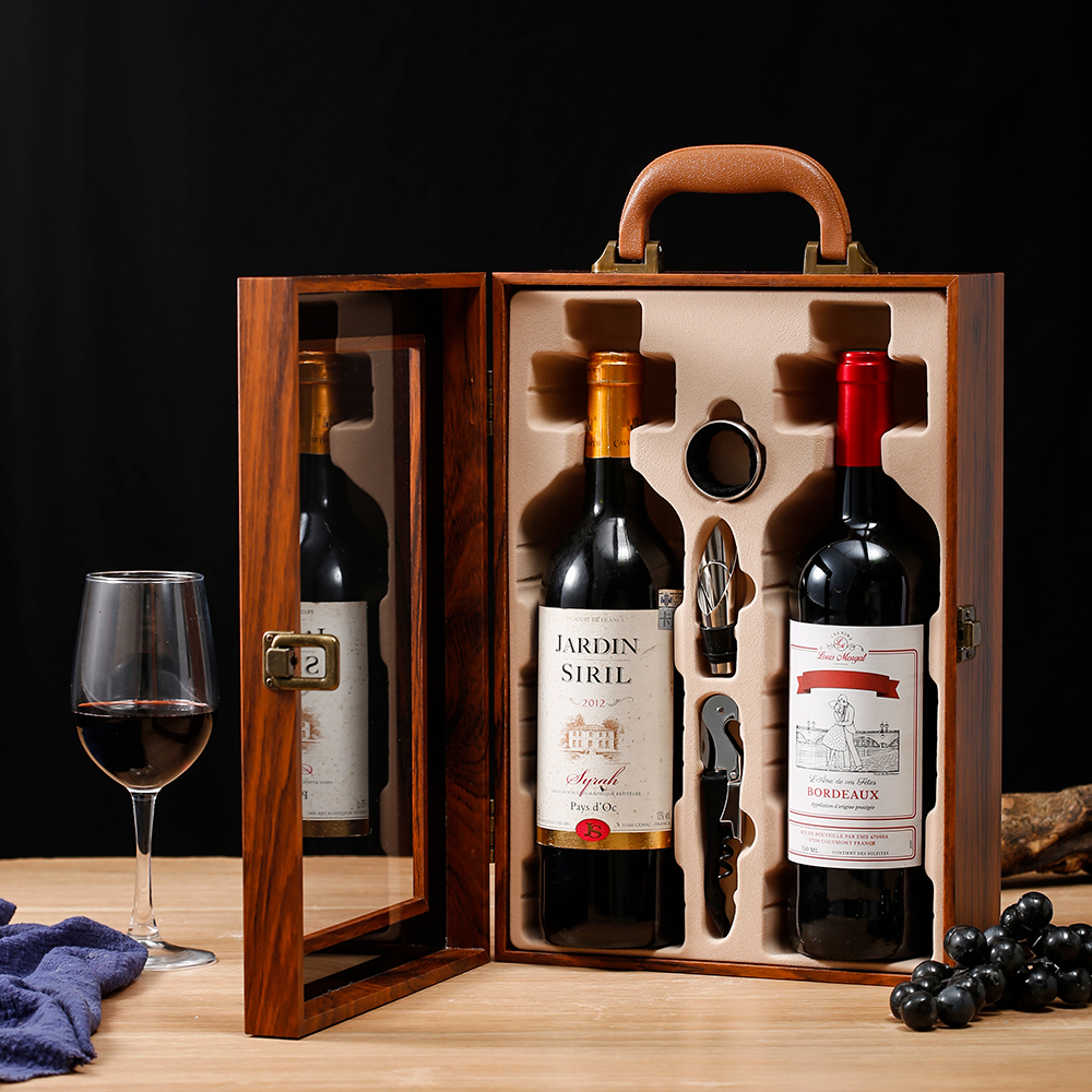 Title 1, Wooden Box Red Wine Package Box