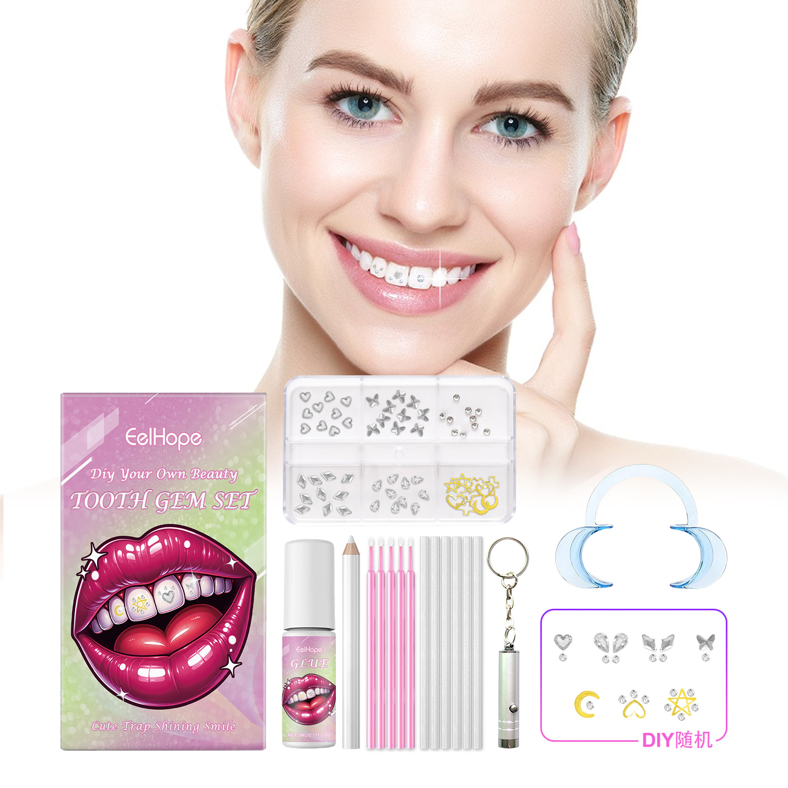 Title 2, Fashion Teeth Suit DIY Fashion Beauty Decoration