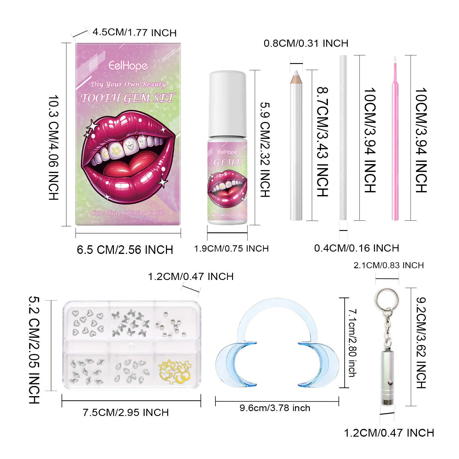 Title 1, Fashion Teeth Suit DIY Fashion Beauty Decoration