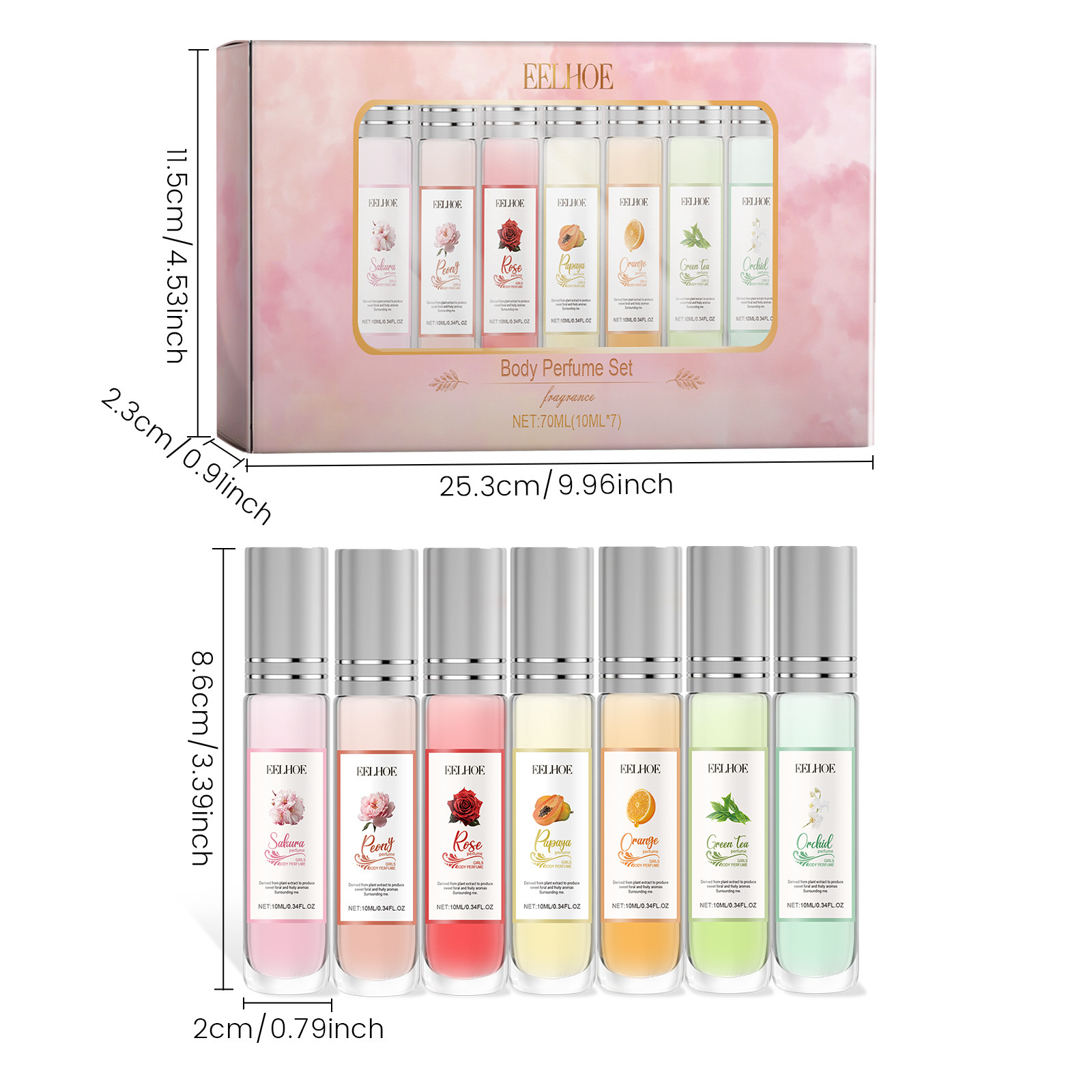 Title 1, Elegant Body Parfum Kit Diverse Geuren Creëer j...