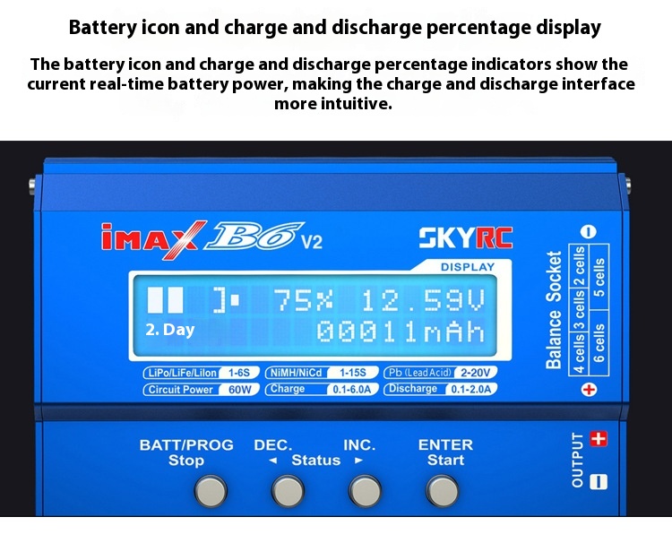 Title 11, Sky Innovation IMAX B6 V2 Kabel adaptera bateri...