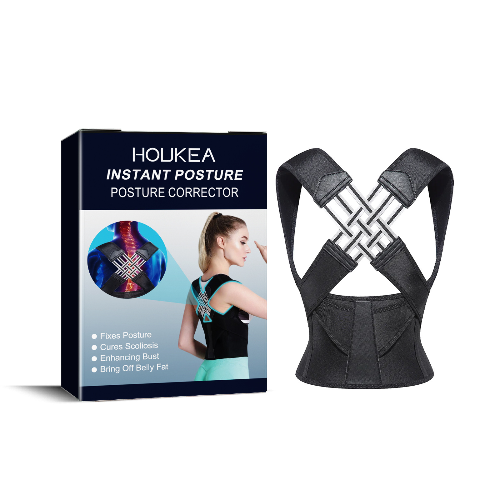 Title 6, Back Support Posture Brace Breathable