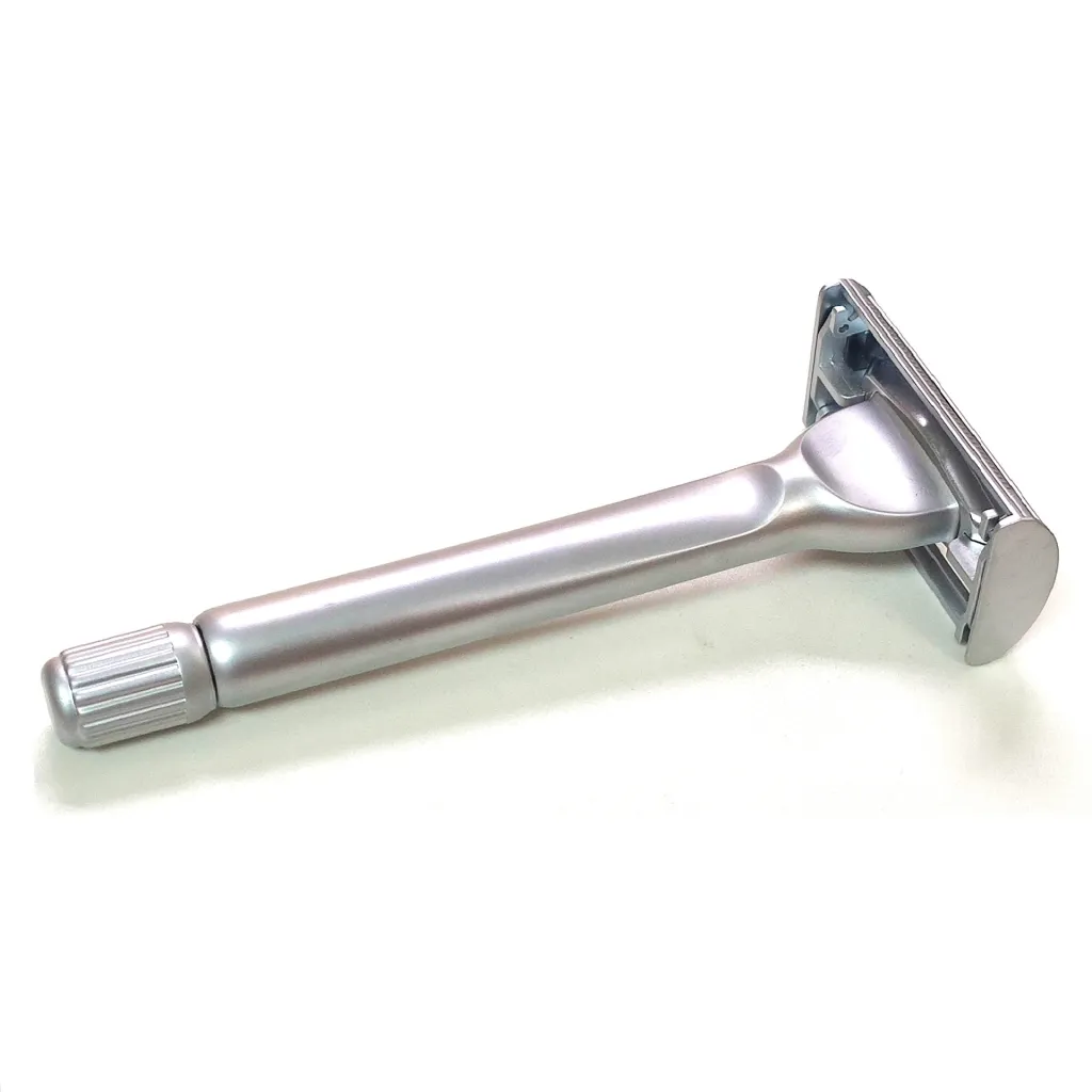 Men's Rotary Butterfly Cutter Head Manual Shaver Scratch-proof Design - Silver