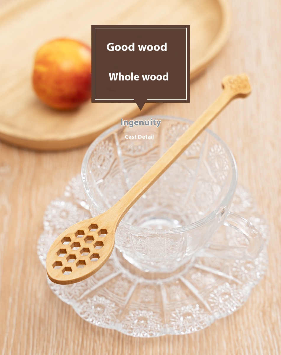 Title 4, Wooden Honey Spoon Japanese Stirring