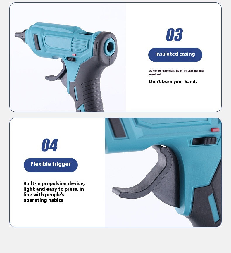 Title 6, Pistolet à colle thermofusible électrique au li...