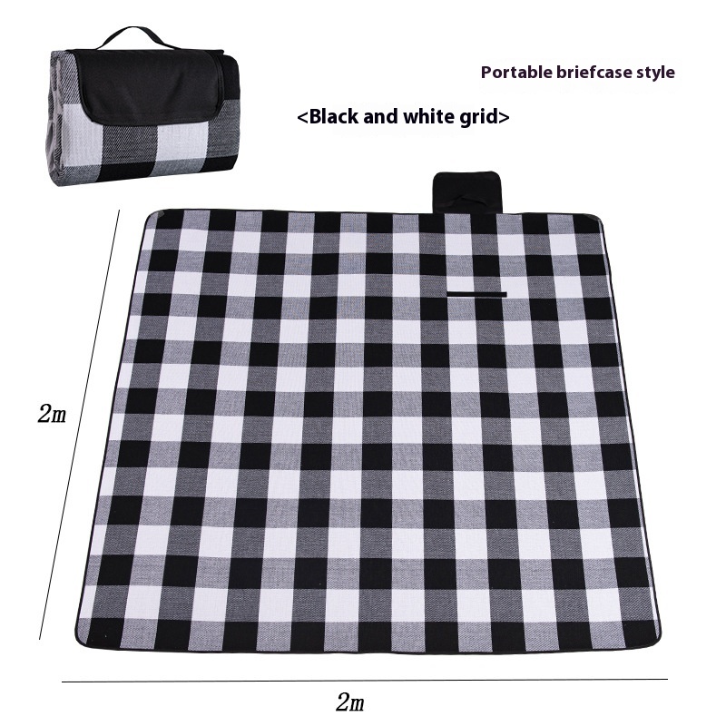 Black And White Plaid With Bag