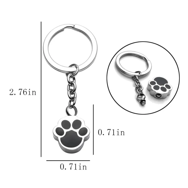 Dog Paw Can Open Urn Pendant Silvery - Shop at LoveMi