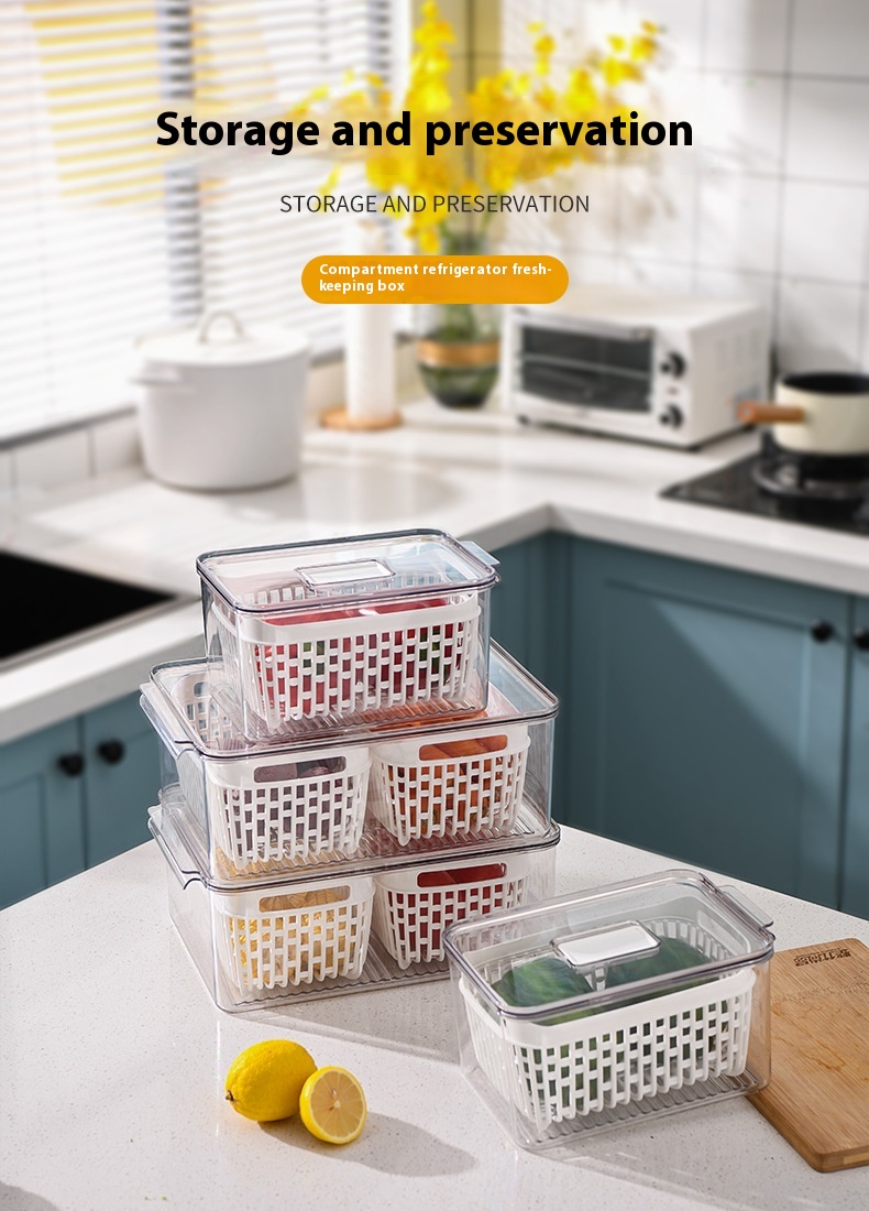 Title 1, PETG Material Kitchen Fruit Vegetable Storage P...