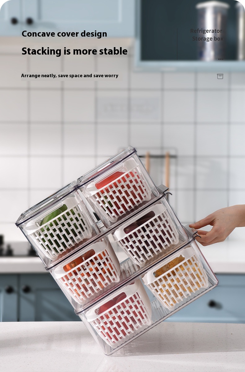 Title 2, PETG Material Kitchen Fruit Vegetable Storage P...