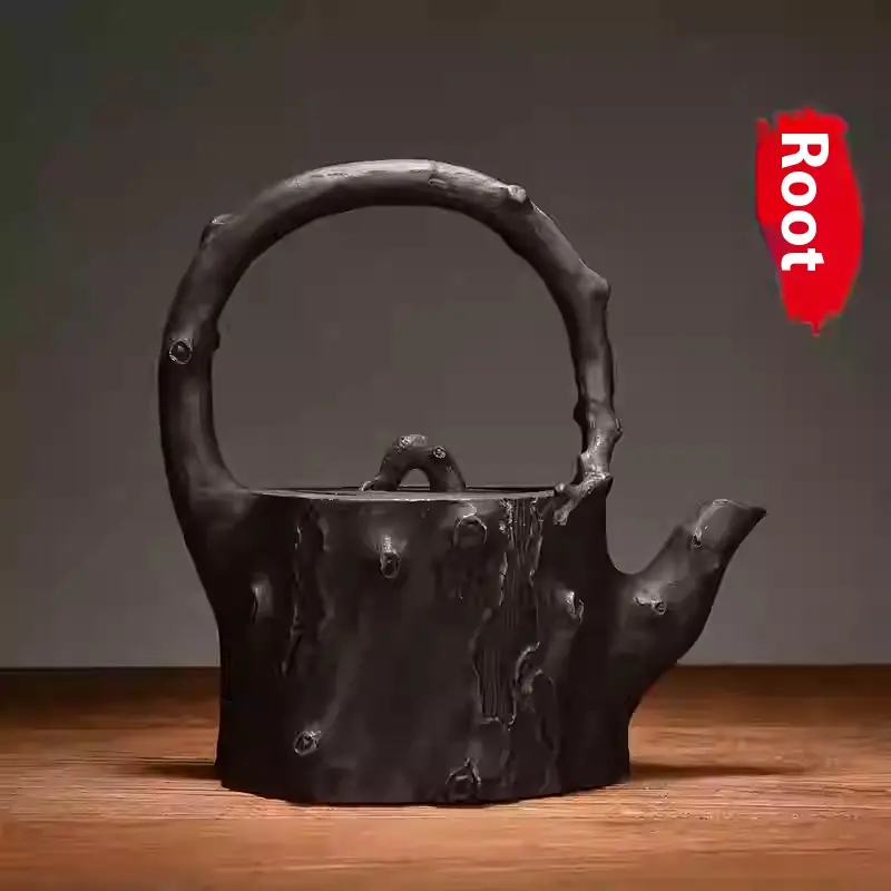 Handmade Iron Pot Chinese Lost-wax Casting Craft Cast Iron Teapot