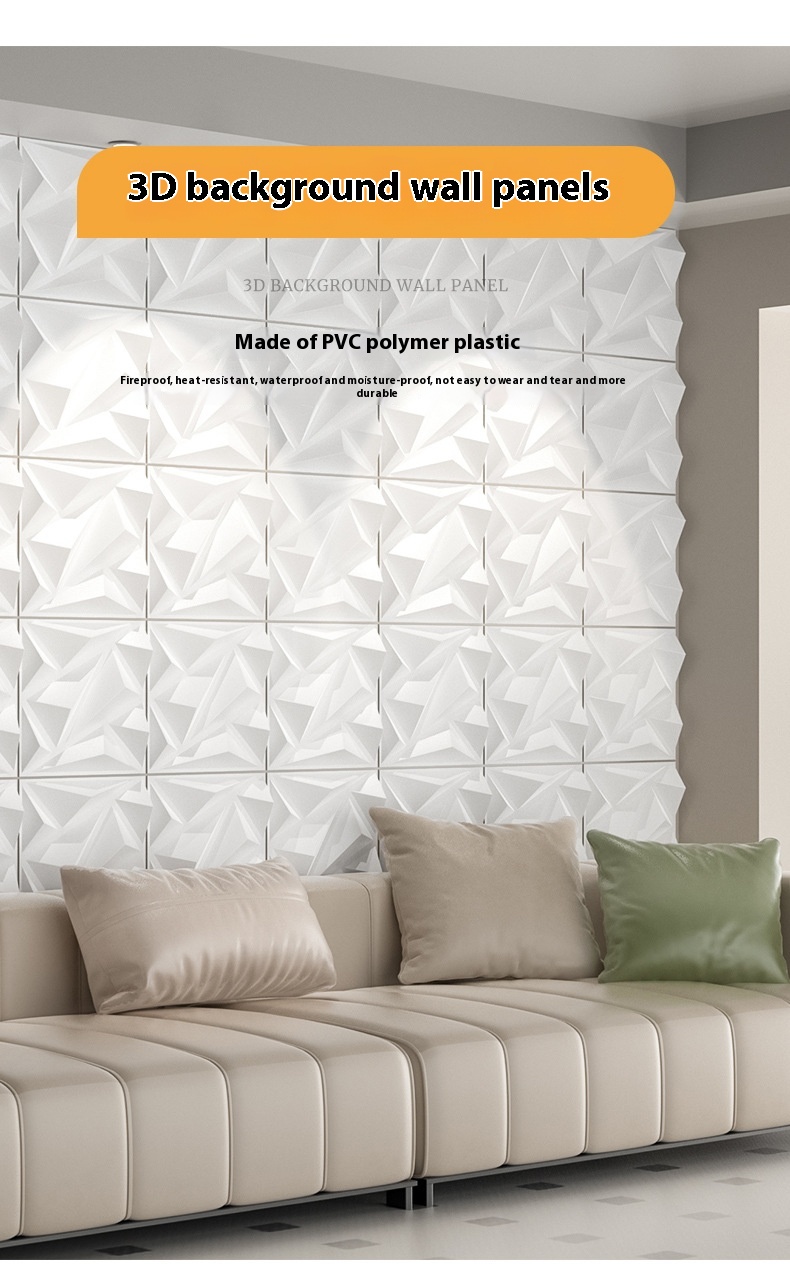 Title 1, 3D Three-dimensional Relief Wallpaper Self-adhe...