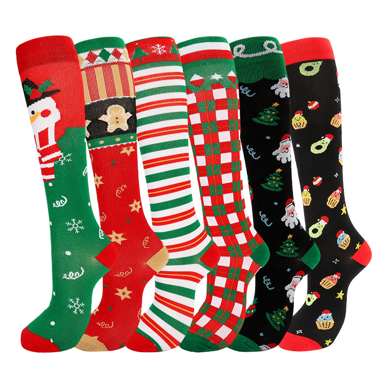 Title 11, Compression Stockings Christmas Sports High Ela...