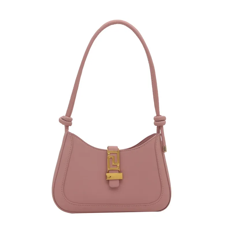Retro Textured All-match Shoulder Western Style Commuter Underarm Bag - Red