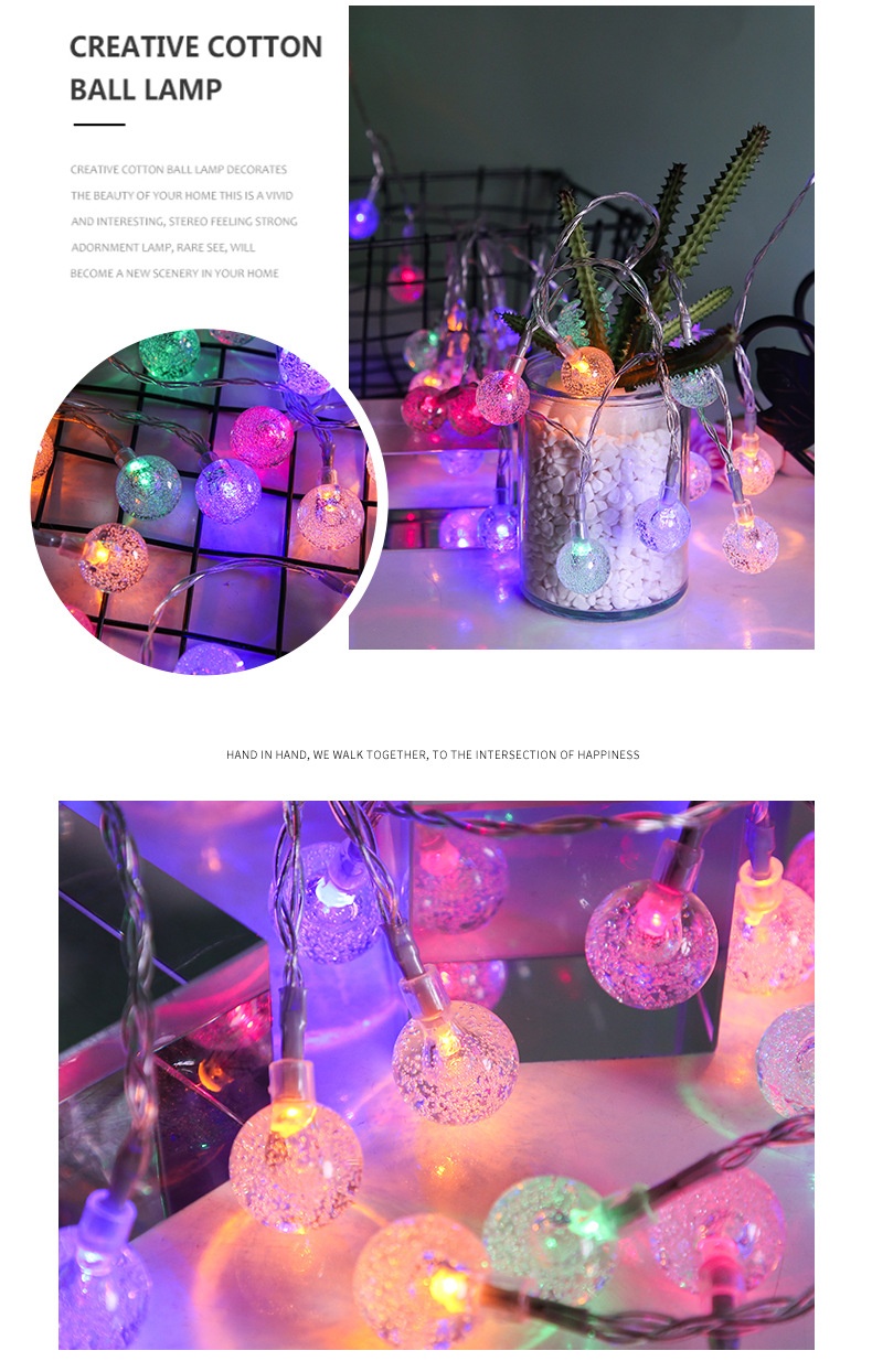 Title 3, Waterproof LED Crystal Bubble Ball Lighting Cha...