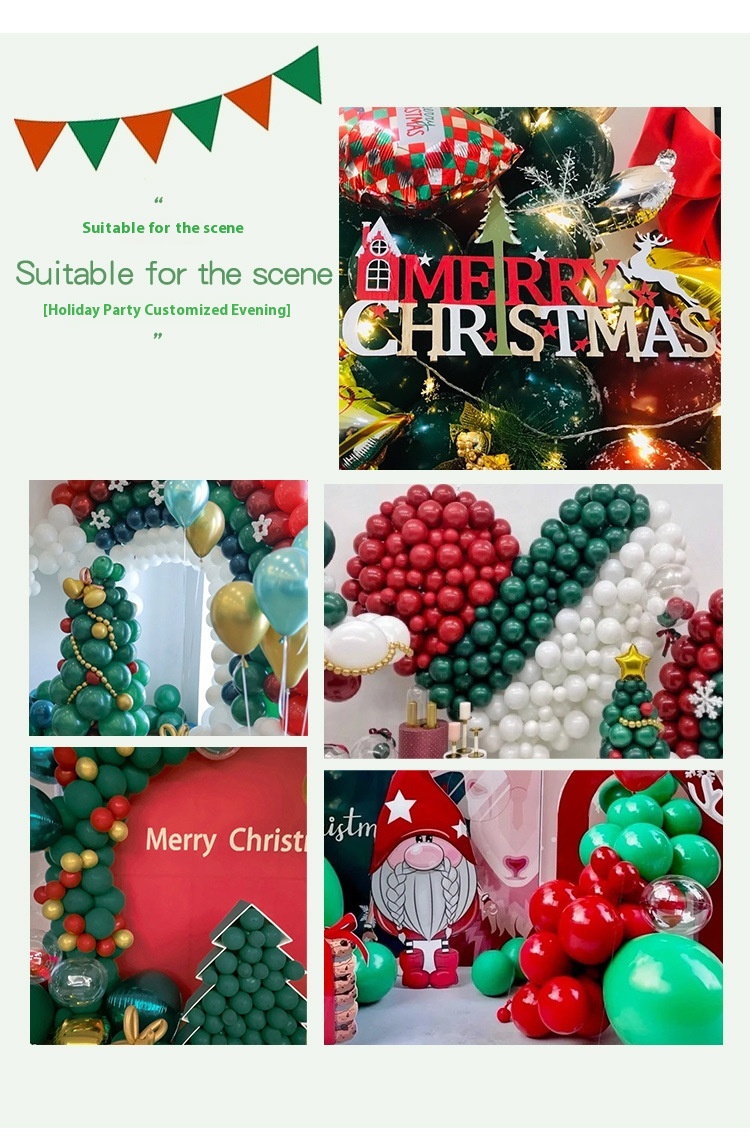 Title 3, Christmas Decoration Hanging Flag Scene Layout