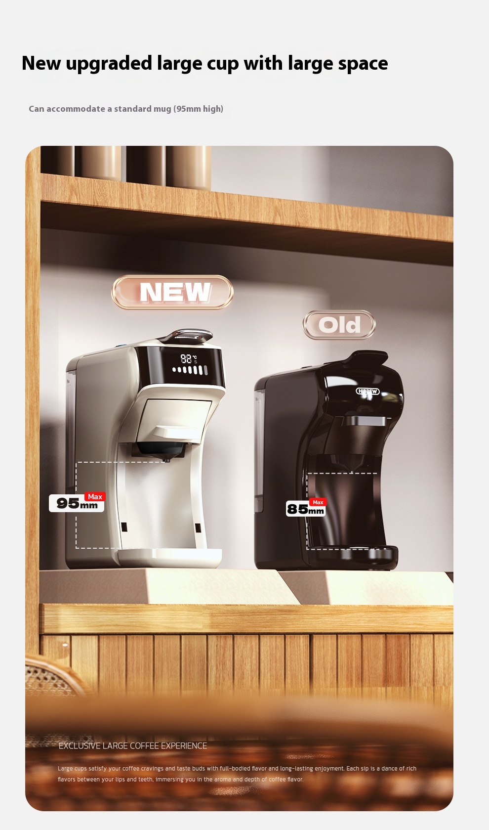 Title 9, Coffee Machine Integrated Hot And Cold Dual Tem...